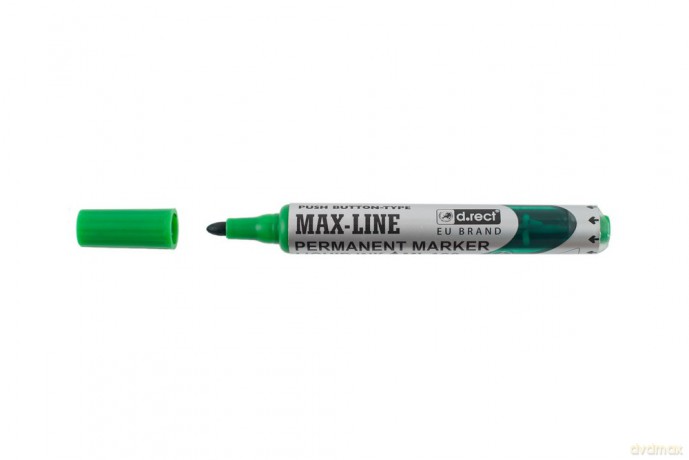 Marker D.Rect Ml100 Okr Permanentny Z Pompką Zielony 4szt