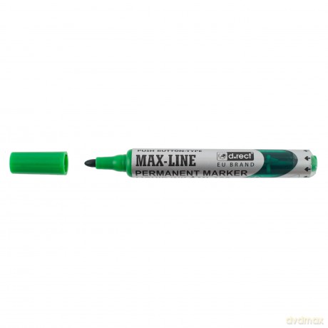 Marker D.Rect Ml100 Okr Permanentny Z Pompką Zielony 4szt