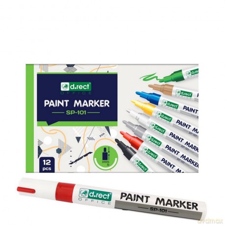 Marker D.Rect Sp-101 Olej Czerwony 12szt