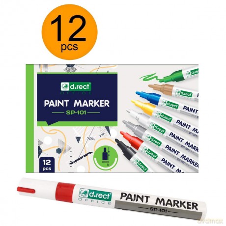 Marker D.Rect Sp-101 Olej Czerwony 12szt