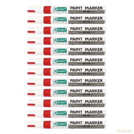 Marker D.Rect Sp-101 Olej Czerwony 12szt