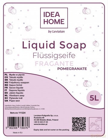 Mydło W Płynie Ih Fragante Pomegranate 5l