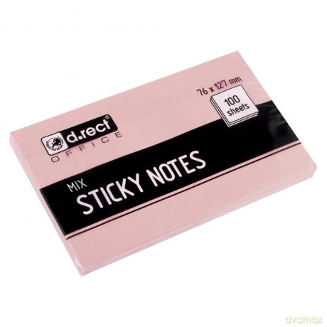 Notes Samoprzylepny D.Rect 76x127mm Mix Kolor
