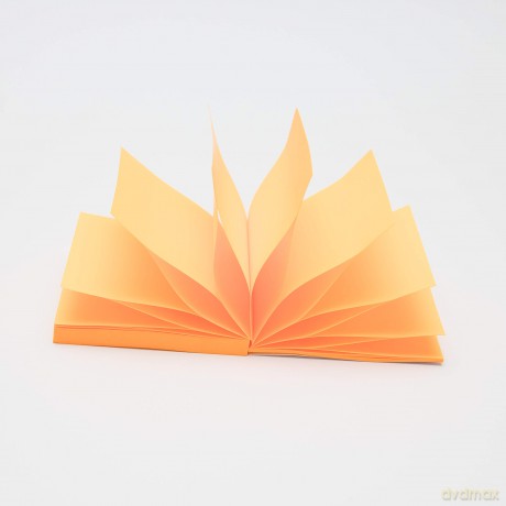 Notes Samoprzylepny D.Rect Zig-Zag 75x75mm Pomarańczowy