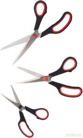 Nożyczki D.Rect Sg-Mix 160mm/210mm/250mm Gumowy Uchwyt 3szt