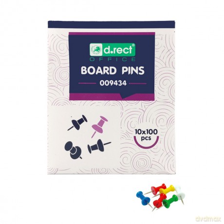 Pinezki Tablicowe D.Rect A100 W Kartoniku 10szt