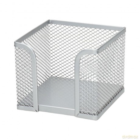 Pojemnik Na Karteczki 95x95x80 Siatka Srebrny