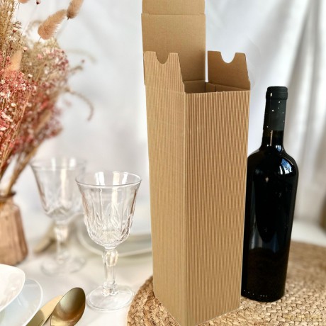 Pudełko Na Wino Ih Wave Kraft Click&Go 6szt