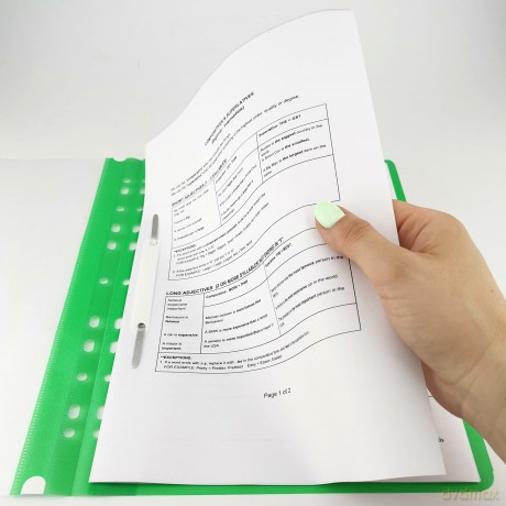 Skoroszyt D.Rect Pp A4 Z Perforacją Mix Kolor 10szt (5x2szt)