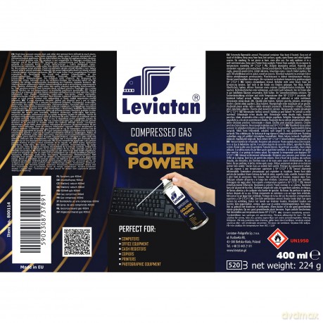 Sprężony Gaz Leviatan Golden Power 400ml