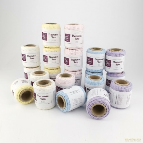 Sznurek Do Makram Ih Box 2mm/20m Pastel 20szt