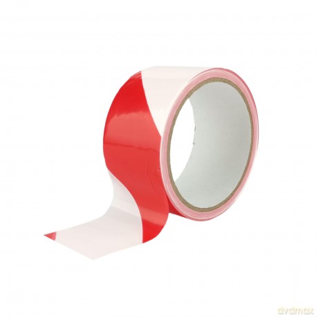 Taśma Ostrzegawcza Ih 48mm X 50m Nieklejąca Biało/Czerwona