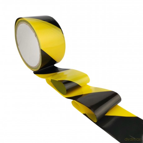 Taśma Ostrzegawcza Ih 48mm X 50m Nieklejąca Żółto/Czarna