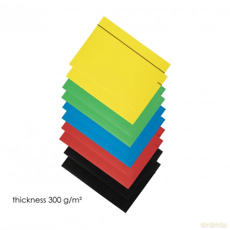 Teczka D.Rect Kartonowa Z Gumką 300g Mix Kolor 5x2szt
