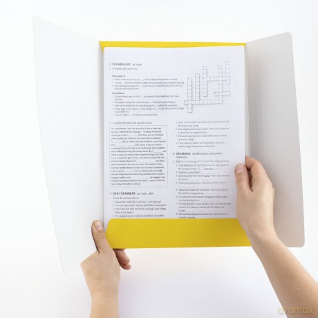 Teczka D.Rect Kartonowa Z Gumką 300g Żółta 25szt