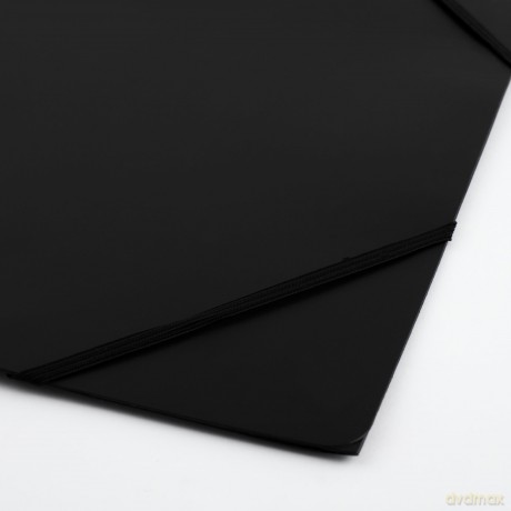 Teczka D.Rect Plastikowa Z Gumką Czarna 6szt