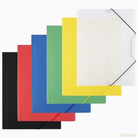 Teczka D.Rect Plastikowa Z Gumką Mix Kolor 6x1szt
