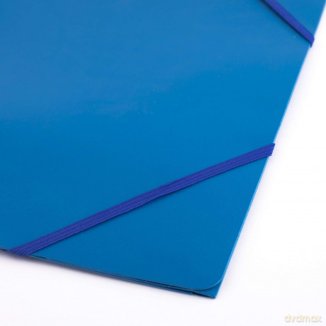 Teczka D.Rect Plastikowa Z Gumką Niebieska 6szt