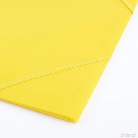 Teczka D.Rect Plastikowa Z Gumką Żółta 6szt