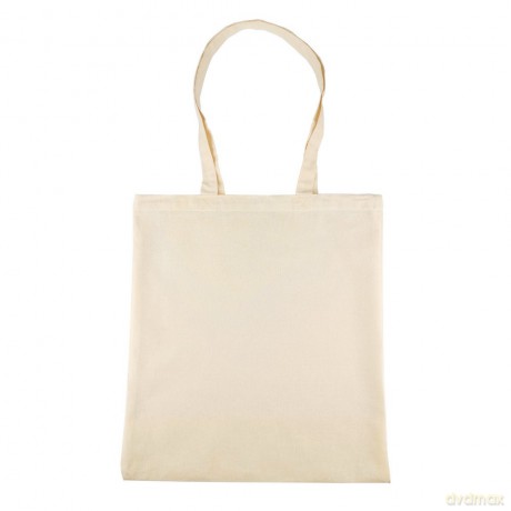 Torba Bawełniana 140g 380x420 Z Uszami Bez Nadruku 25szt Naturalny