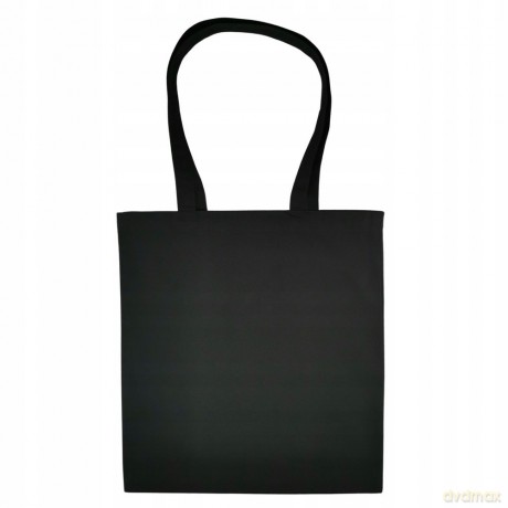 Torba Bawełniana 220g 380x420 Z Uszami Bez Nadruku 5szt Czarny