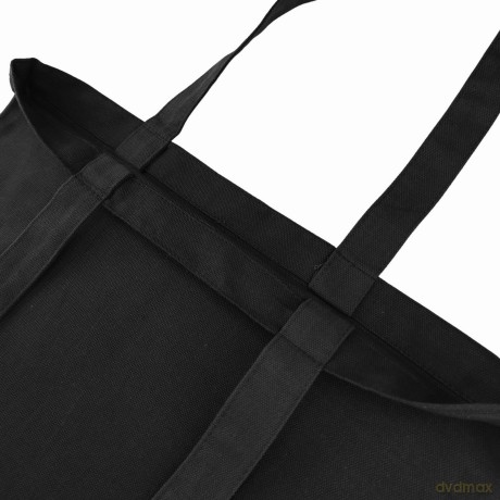 Torba Bawełniana 220g 380x420x10 Poszerzana Z Uszami Bez Nadruku 5szt Czarny