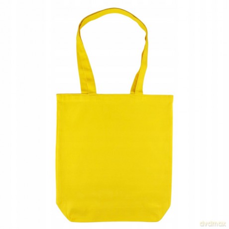 Torba Bawełniana 220g 380x420x10 Poszerzana Z Uszami Bez Nadruku 5szt Lemon
