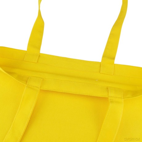 Torba Bawełniana 220g 380x420x10 Poszerzana Z Uszami Bez Nadruku 5szt Lemon