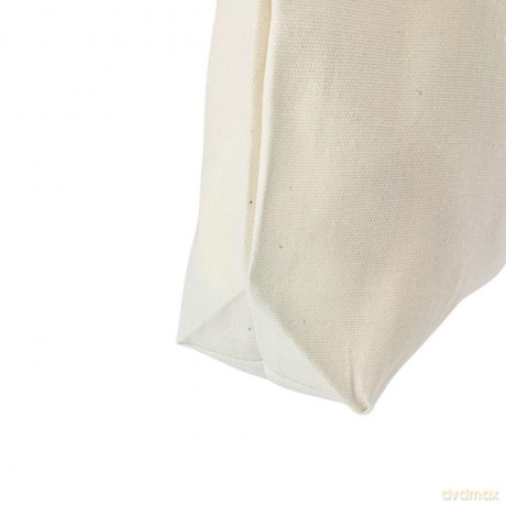 Torba Bawełniana 220g 380x420x10 Poszerzana Z Uszami Bez Nadruku 5szt Naturalny