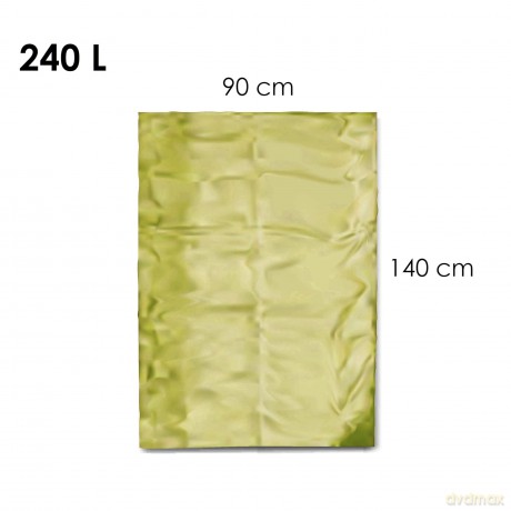 Worki Ih Ldpe 240l Żółty 10szt