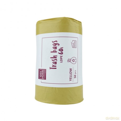 Worki Ih Ldpe 60l Żółty 50szt