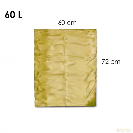 Worki Ih Ldpe 60l Żółty 50szt