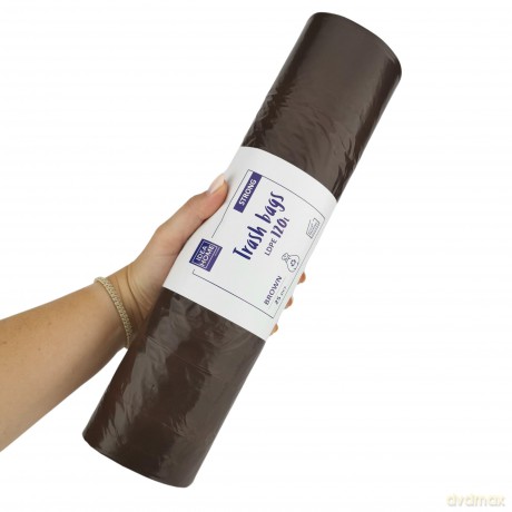 Worki Ih Ldpe Mocny 120l Brązowy 25szt