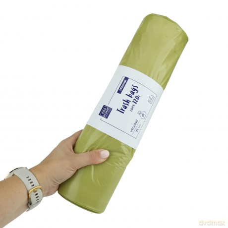 Worki Ih Ldpe Mocny 120l Żółty 25szt