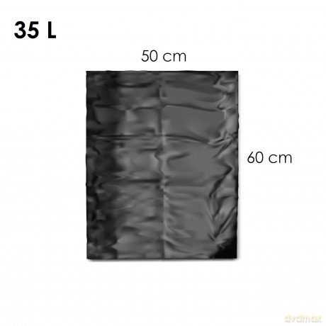 Worki Ih Ldpe Mocny 35l Czarny 50szt