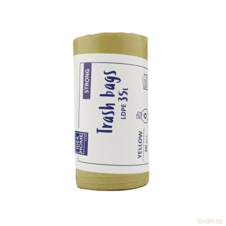 Worki Ih Ldpe Mocny 35l Żółty 20szt