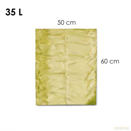 Worki Ih Ldpe Mocny 35l Żółty 20szt