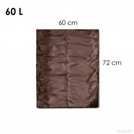 Worki Ih Ldpe Mocny 60l Brązowy 50szt