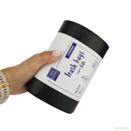 Worki Ih Ldpe Mocny 60l Czarny 50szt