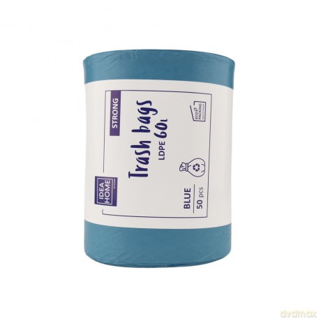 Worki Ih Ldpe Mocny 60l Niebieski 50szt