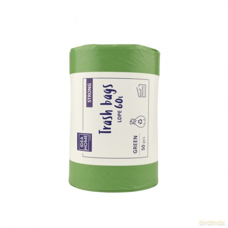 Worki Ih Ldpe Mocny 60l Zielony 50szt