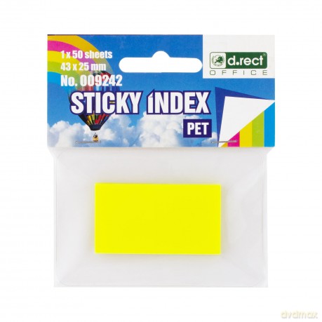 Zakładki Indeksujące Pet 43x25mm 50 Szt A1 Eco 15szt