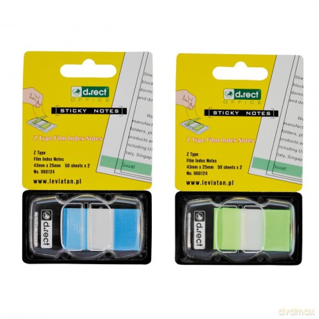 Zakładki Indeksujące Pet Z-Type 43x25mm 1x50szt 24szt