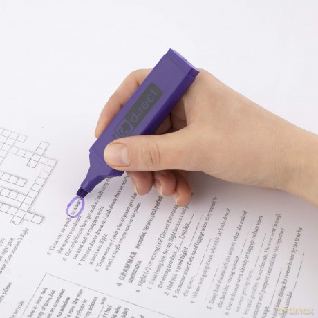 Zakreślacz D.Rect 1128 Fioletowy 12szt