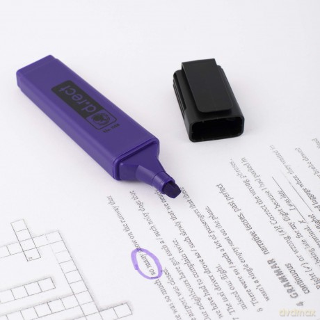 Zakreślacz D.Rect 1128 Fioletowy 12szt