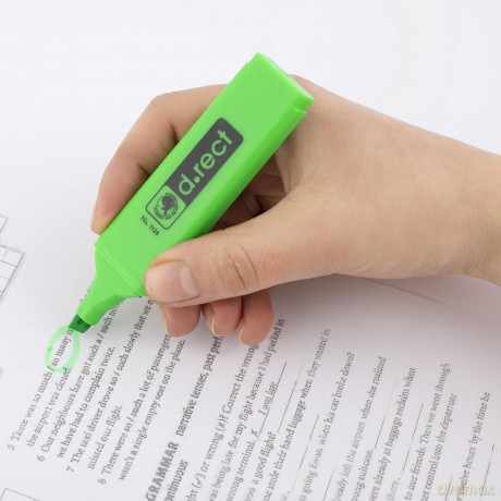 Zakreślacz D.Rect 1128 Zielony 12szt