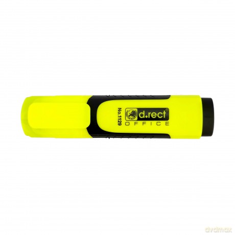 Zakreślacz D.Rect 1129 Żółty Gumowy Uchwyt 12szt