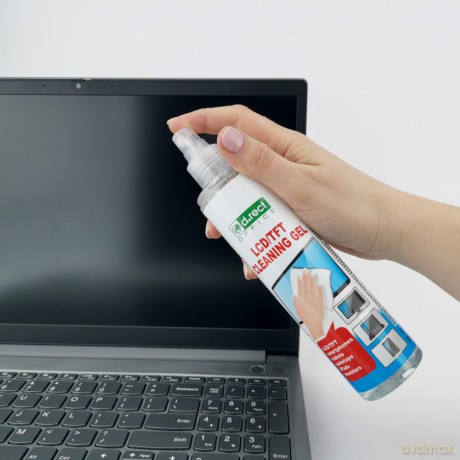 Żel Z Atomizerem Do Ekranów Lcd D.Rect 250ml + Ściereczka Z Mikrofibry 1szt