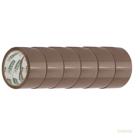 Taśma Pakowa Brązowa Akryl 48mm X 50m 6szt
