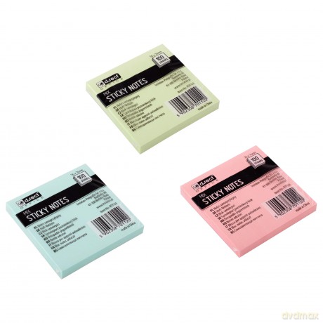 Notes Samoprzylepny D.Rect 76x76mm Mix Kolor